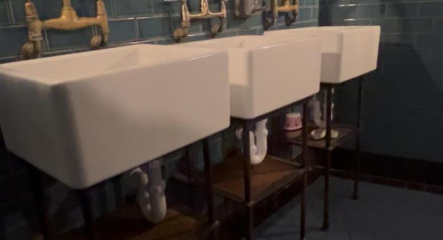 Commercial bathroom plumbing maintenance
